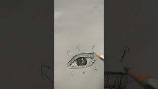 Easiest eyelashes tutorial 👀✅art shorts trending [upl. by Odrick]