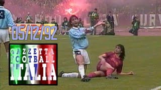 Derby Day Roma v Lazio ALL the Goals 5th Dec1992 FULL Highlights  Gazzetta Football Italia Rewind [upl. by Ecerahc384]