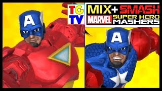 Marvel Super Hero Mashers Captain America Battles Edited  Mix  Smash [upl. by Eimmis624]