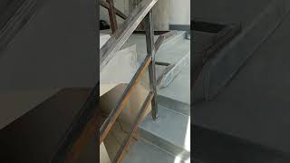 sarkari Railling results Iron staircase railing stair railing Staircase kgnfabrication [upl. by Aicel]