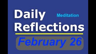 Daily Reflections Meditation Book – February 26 – Alcoholics Anonymous  Read Along – Sober Recovery [upl. by Dickens]