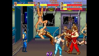 Final Fight 30th Anniversary Edition arcade 3 player Netplay 60fps [upl. by Sidnal]