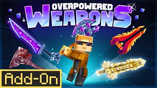 Overpowered Weapons Minecraft Marketplace addon [upl. by Bracci]