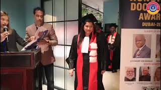 GLORY INTERNATIONAL UNIVERSITY  Honorary Doctorate Awards Dubaï 2024 [upl. by Anerres]