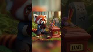 REVENGE OF DAD 😥😥  RED PANDA 🐼 🆚️ DOG 🐶  cute catcute cat cartoon youtubeshorts shorts [upl. by Latsyrc]