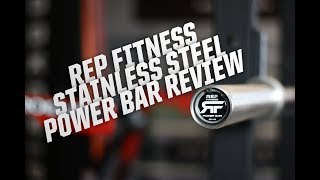 Rep Fitness Stainless Steel Power Bar Review [upl. by Carder]