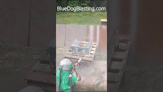 Blasting Paint  Sandblasting paint amp rust removal [upl. by Oniram]