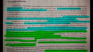 4 El gusto por lo complejo Filosofia curso de ingreso UNLAM [upl. by Magena]