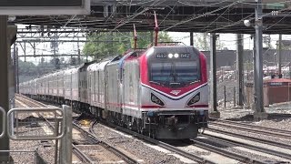 Amtrak HD 60fps Final Ringling Bros and Barnum amp Bailey Circus Train  Newark Airport 51017 [upl. by Fulton]