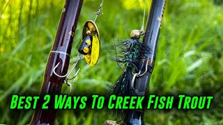 The BEST 2 Ways To FISH for TROUT In CREEKS [upl. by Llesig]