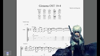 Gintama OST The More Precious the Burden  More Difficult It Is to Shoulder It Fingerstyle【TAB】 [upl. by Arammat159]