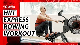 10 Minute Full Body Burn HIIT Express Rowing Workout [upl. by Cummings]