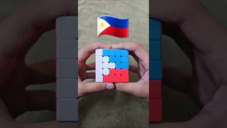 Japan Brazil Canada and Phillipines Flags On Rubiks Cubes [upl. by Sanborne]