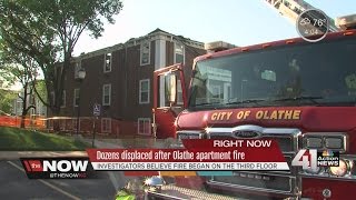 Dozens displaced after Olathe apartment fire [upl. by Erhart603]