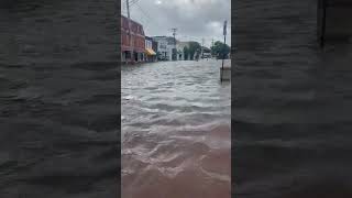 Tropical Depression Debby causing flooding in downtown Annapolis [upl. by Ruthie634]