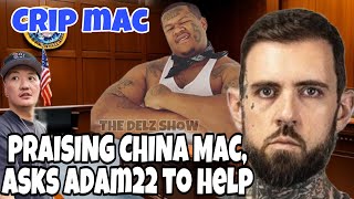 ADAM22 Ducking Helping Crip Mac at Court Praises China Mac [upl. by Sueddaht]