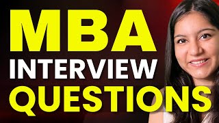 List of MBA Interview Questions You MUST Prepare  MBA Interview Preparation [upl. by Kingston]