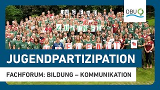 Fachforum Jugendpartizipation und Nachhaltigkeit  Woche der Umwelt 2024 [upl. by Zolnay]