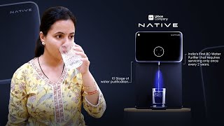 Indias Smart Water Purifier  Urban Company Native M2  Self Cleaning filters10 Steps filtration [upl. by Carena]