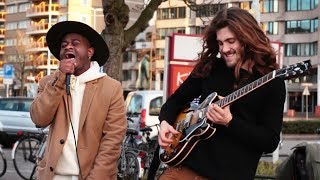 Spontaneous Street Improvisation with Amazing Singer [upl. by Aehsrop]