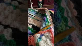 Crocheting blanket [upl. by Eecal]