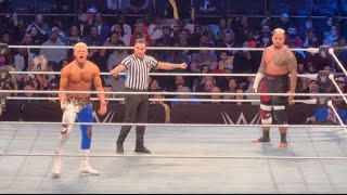 Cody Rhodes vs Solo Sikoa  WWE Live Event [upl. by Llevol107]