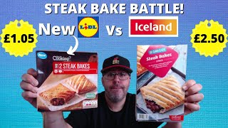 NEW LIDL STEAK BAKE  GREGGS STEAK BAKE COMPARISON  FOOD REVIEW [upl. by Memberg]