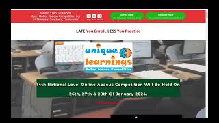 Online Abacus Competition 26th January 2024 [upl. by Leyla]