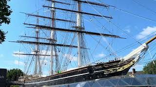 Cutty Sark Clipper Sailing Ship Greenwich London [upl. by Ameehs477]