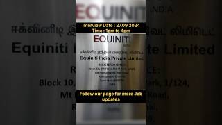 𝑾𝒂𝒍𝒌𝒊𝒏 𝒊𝒏𝒕𝒆𝒓𝒗𝒊𝒆𝒘 dlfchennai EQUINITI INDIA Follow our page dlfchennai for updates [upl. by Afital]