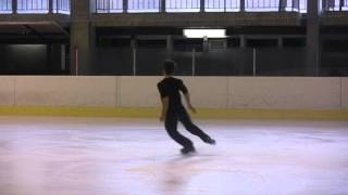 Triple Axel Laurent Alvarez in slow motion [upl. by Byran]