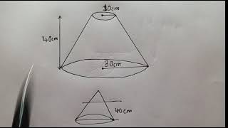 Volume of the Frustum 2023 GCE Paper 2 [upl. by Anyat]