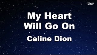 My Heart Will Go On  Celine Dion Karaoke【With Guide Melody】 [upl. by Nevin]