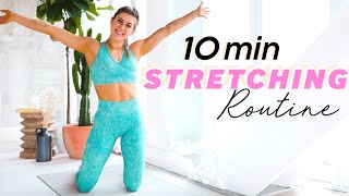 10 min FULL BODY STRETCH  FLEXIBILITY ROUTINE  Beginner to Advanced [upl. by Perr]