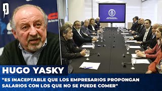 Hugo Yasky quotEs inaceptable que los empresarios propongan salarios con los que no se puede comerquot [upl. by Arekat595]