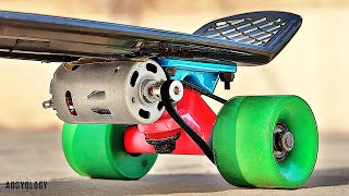 This is the Easiest Way to Make an ELECTRIC SKATEBOARD  WOW [upl. by Airdnola558]