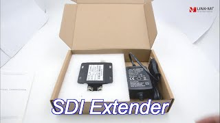 270Mbps 1485Gbps SDI Extender SD  HD SDI  3GSDI Repeater AC Coupling [upl. by Nonnahc984]