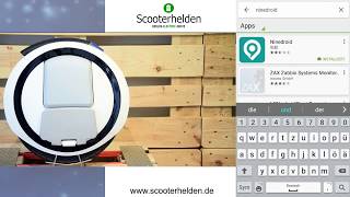 Ninedroid App Anleitung Tutorial Ninebot One Review [upl. by Evanthe]