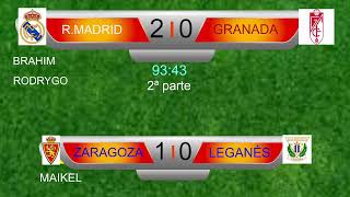 EN DIRECTO ZARAGOZA 0 LEGANÉS 0 REAL MADRID 0 GRANADA 0 [upl. by Annmaria]