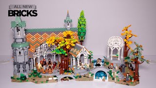 Lego Lord of the Rings 10316 Rivendell Speed Build [upl. by Hgielek]