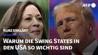 USWahlkampf Swing States im Fokus von Harris und Trump  AFP [upl. by Gargan]