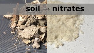 Extraction of Nitrates from Soil The Old Way of Producing Saltpeter [upl. by Nosreffej100]