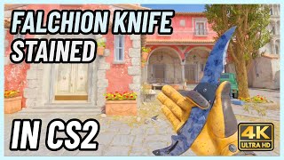 ★ CS2 Falchion Knife Stained  CS2 Knife InGame Showcase 4K [upl. by Leanora]