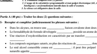 Correction texte model 2024  Chimie  Compléter  NS4 [upl. by Godfrey]