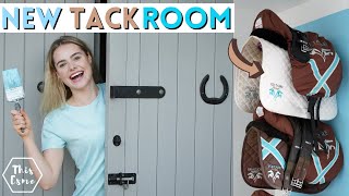 New Tack Room Transformation Stable Renovation Series AD  This Esme [upl. by Aerdnael]