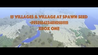 15 Villages Seed and Village at Spawn with Blacksmith Seed Minecraft Xbox One PS4 October 3 2016 [upl. by Leohcin]