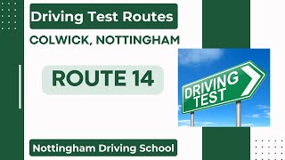 Colwick Driving Test Centre Nottingham  Driving Test Routes Route 14 [upl. by Ennirroc496]