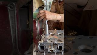 Head valve seat grinding process shortsfeed [upl. by Niatsirt]