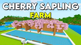 🌸 Easy 120 Cherry Sapling Farm  Minecraft Bedrock [upl. by Frum]