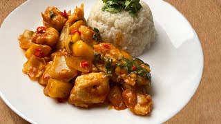 Une recette simple pour le nouvel an chinois 2022  Poisson sauce aigredouce [upl. by Aynom]